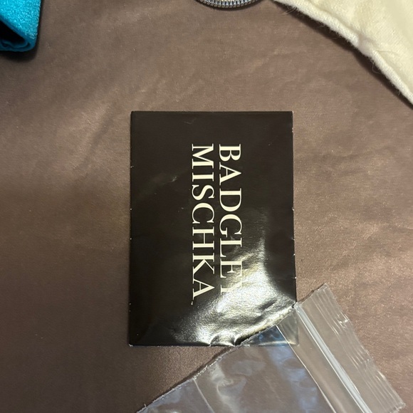 NWT Badgley Mischka Jewel-Embellished Blue Clutch - Picture 7 of 8